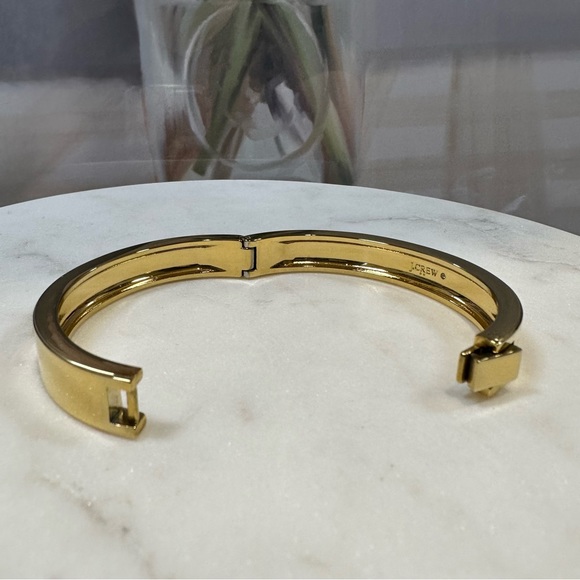 J Crew - Goldtoned Hinge Bangle Bracelet - Picture 6 of 15